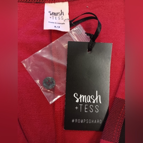 Smash+Tess NWT Romper Buffalo Plaid Size Small - Picture 9 of 10